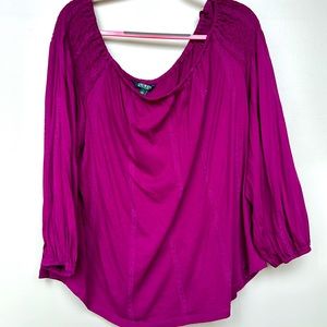 Boho  Magenta Ralph Lauren blouse